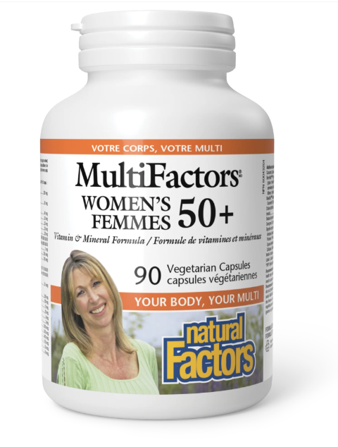 MultiFactors Multivitamines Femmes 50+ - Natural Factors - 90 capsules